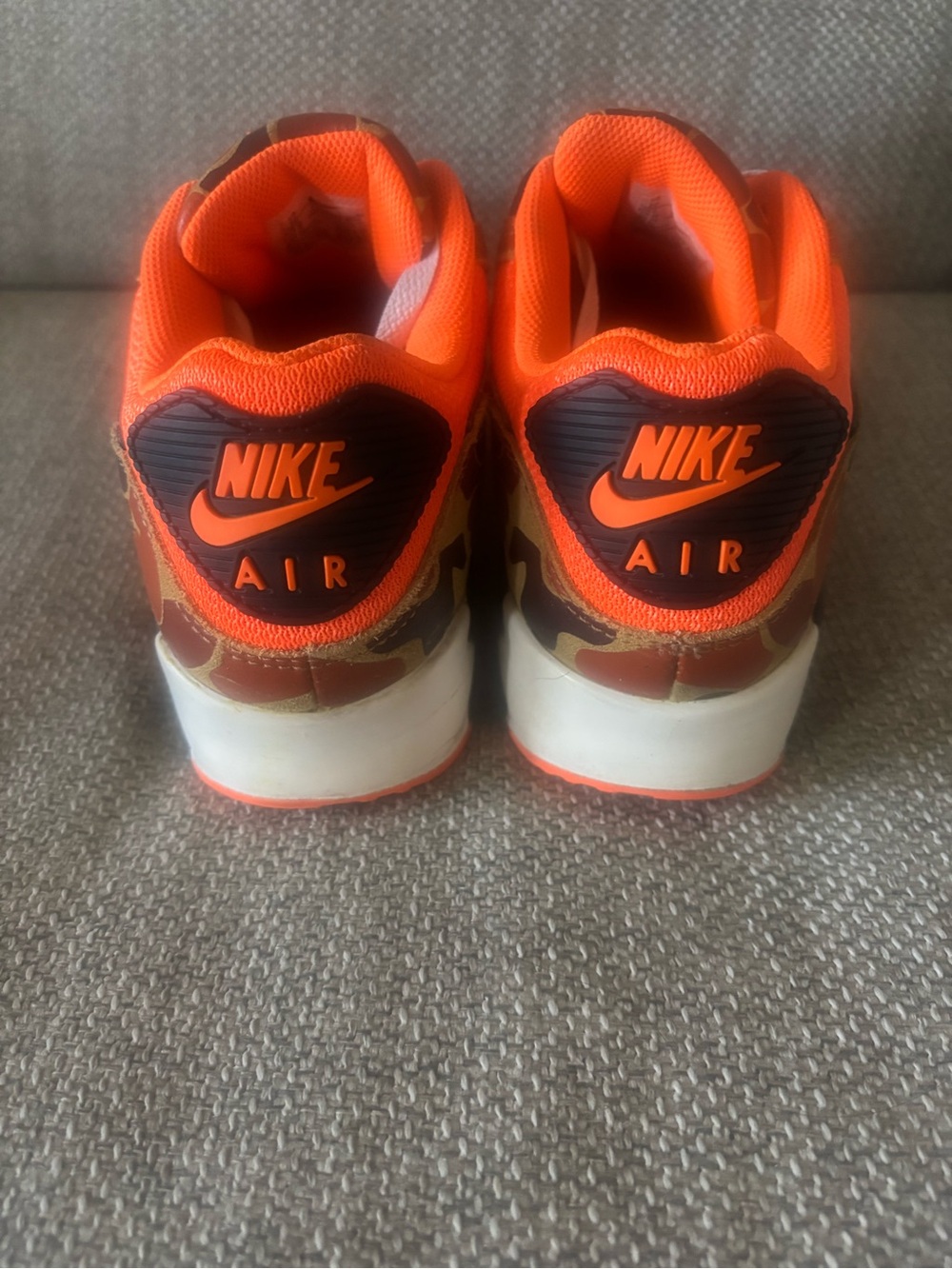 Nike Orange Camo Air Max Sneakers - Picture 5 of 11